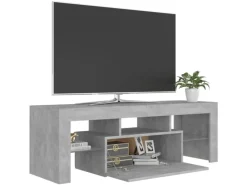 Clearance vidaXL TV-Schrank mit LED-Beleuchtung Betongrau 120x35x40 cm Modell 2