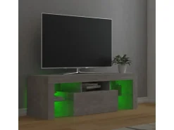Clearance vidaXL TV-Schrank mit LED-Beleuchtung Betongrau 120x35x40 cm Modell 2