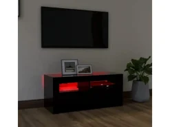 Clearance vidaXL TV-Schrank mit LED-Beleuchtung Schwarz 90x35x40 cm
