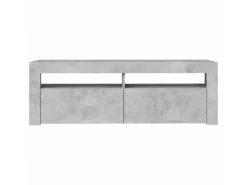vidaXL TV-Schrank mit LED-Beleuchtung Betongrau 120x35x40 cm Modell 1