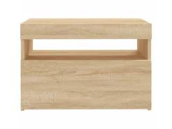 Best vidaXL TV-Schrank mit LED-Leuchten Sonoma-Eiche 60x35x40 cm