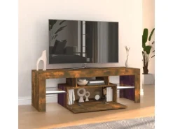 Hot vidaXL TV-Schrank mit LED-Leuchten Räuchereiche 120x35x40 cm Modell 4