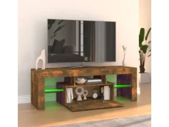 Hot vidaXL TV-Schrank mit LED-Leuchten Räuchereiche 120x35x40 cm Modell 4