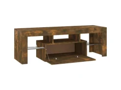 Hot vidaXL TV-Schrank mit LED-Leuchten Räuchereiche 120x35x40 cm Modell 4