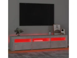 vidaXL TV-Schrank mit LED-Leuchten Betongrau 180x35x40 cm 1