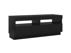 Hot vidaXL TV-Schrank mit LED-Leuchten Schwarz 100x35x40 cm