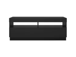 Hot vidaXL TV-Schrank mit LED-Leuchten Schwarz 100x35x40 cm