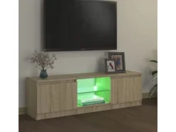 Clearance vidaXL TV-Schrank mit LED-Leuchten Sonoma-Eiche 120x30x35,5 cm