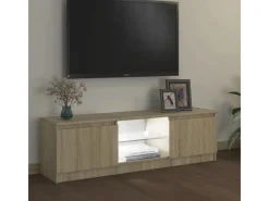 Clearance vidaXL TV-Schrank mit LED-Leuchten Sonoma-Eiche 120x30x35,5 cm