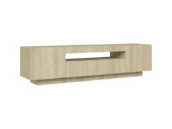 vidaXL TV-Schrank mit LED-Leuchten Sonoma-Eiche 160x35x40 cm