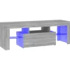 vidaXL TV-Schrank mit LED-Leuchten Grau Sonoma 120x35x40 cm Modell 3
