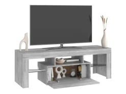 vidaXL TV-Schrank mit LED-Leuchten Grau Sonoma 120x35x40 cm Modell 3