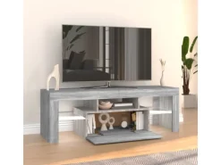 vidaXL TV-Schrank mit LED-Leuchten Grau Sonoma 120x35x40 cm Modell 3