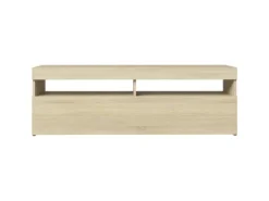 Best vidaXL TV-Schrank mit LED-Leuchten Sonoma-Eiche 120x35x40 cm Modell 4
