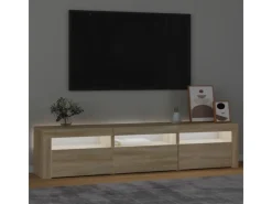 vidaXL TV-Schrank mit LED-Leuchten Sonoma-Eiche 180x35x40 cm 1