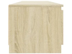 vidaXL TV-Schrank mit LED-Leuchten Sonoma-Eiche 140x40x35,5 cm