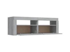 vidaXL TV-Schrank mit LED-Leuchten Grau Sonoma 120x35x40 cm Modell 1