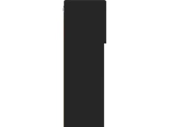 vidaXL TV-Schrank mit LED-Leuchten Schwarz 40,5x30x90 cm