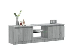 vidaXL TV-Schrank mit LED-Leuchten Grau Sonoma 120x30x35,5 cm