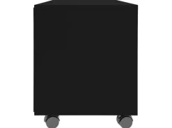 vidaXL TV-Schrank mit Rollen Schwarz 90x35x35 cm Holzwerkstoff