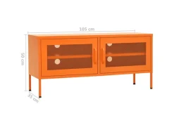vidaXL TV-Schrank Orange 105x35x50 cm Stahl