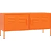 Outlet vidaXL TV-Schrank Orange 105x35x50 cm Stahl Modell 1