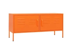 Outlet vidaXL TV-Schrank Orange 105x35x50 cm Stahl Modell 1