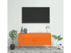 Outlet vidaXL TV-Schrank Orange 105x35x50 cm Stahl Modell 1