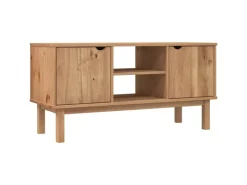 Hot vidaXL TV-Schrank OTTA 113,5x43x57 cm Massivholz Kiefür