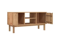 Hot vidaXL TV-Schrank OTTA 113,5x43x57 cm Massivholz Kiefür
