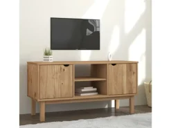Hot vidaXL TV-Schrank OTTA 113,5x43x57 cm Massivholz Kiefür