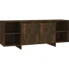 vidaXL TV-Schrank Räuchereiche 130x35x50 cm Holzwerkstoff