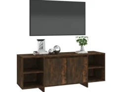 vidaXL TV-Schrank Räuchereiche 130x35x50 cm Holzwerkstoff