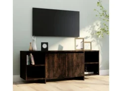 vidaXL TV-Schrank Räuchereiche 130x35x50 cm Holzwerkstoff