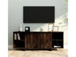 vidaXL TV-Schrank Räuchereiche 130x35x50 cm Holzwerkstoff