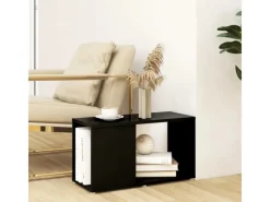 vidaXL TV-Schrank Schwarz 60x24x32 cm Holzwerkstoff