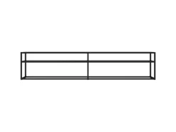 Outlet vidaXL TV-Schrank Schwarz 200x40x40,5 cm Hartglas
