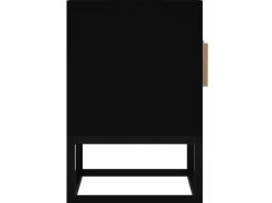 vidaXL TV-Schrank Schwarz 105x30x45 cm Holzwerkstoff und Eisen