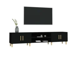 vidaXL TV-Schrank Schwarz 180x31,5x40 cm Holzwerkstoff Modell 1