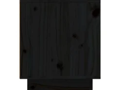 Online vidaXL TV-Schrank Schwarz 110x35x40,5 cm Massivholz Kiefür Modell 1