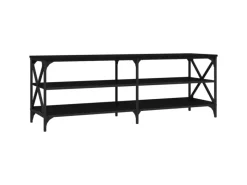 New vidaXL TV-Schrank Schwarz 140x40x50 cm Holzwerkstoff