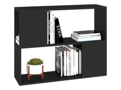 vidaXL TV-Schrank Schwarz 80x24x63 cm Holzwerkstoff