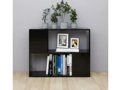 vidaXL TV-Schrank Schwarz 80x24x63 cm Holzwerkstoff