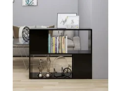 vidaXL TV-Schrank Schwarz 80x24x63 cm Holzwerkstoff