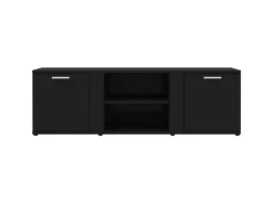 vidaXL TV-Schrank Schwarz 120x34x37 cm Holzwerkstoff