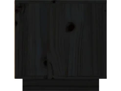 vidaXL TV-Schrank Schwarz 156x40x40 cm Massivholz Kiefür