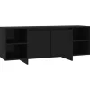 vidaXL TV-Schrank Schwarz 130x35x50 cm Holzwerkstoff