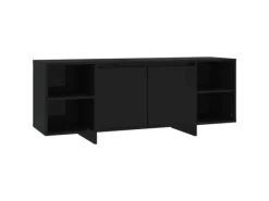 vidaXL TV-Schrank Schwarz 130x35x50 cm Holzwerkstoff