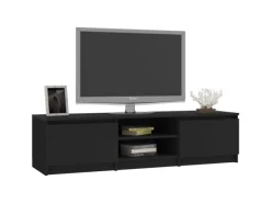 vidaXL TV-Schrank Schwarz 140x40x35,5 cm Holzwerkstoff