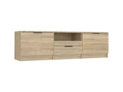 Hot vidaXL TV-Schrank Sonoma-Eiche 140x35x40 cm Holzwerkstoff